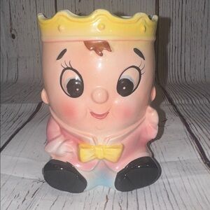 Vintage E.O. Brody Rosy Cheek Baby Boy Crowned Prince Planter